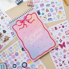 Misda Store Sticker Book 1183 Adet 18 Yaprak Renkli Etiket Defteri