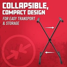 Misda Store Frameworks GFW-KEY-1000X | Standart x Tarzı Klavye Standı (Yükleme Kapasitesi: 45KG)