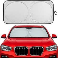 Misda Store Ön Cam Güneşlik (150-75 Cm) Araba Camı Güneşliği Otomobil Güneşlikleri Araç Gölgelik Oto Ön Cam Güneşlik