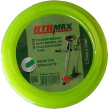 Misda Store RTY516 1.6 MMX15M Tırpan Misinası Yeşil Yuvarlak, Sarı