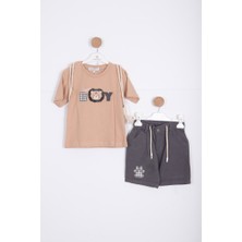 NASR GRUB Erkek Çocuk Alt Üst Şort Takım 18-36 Ay 2141