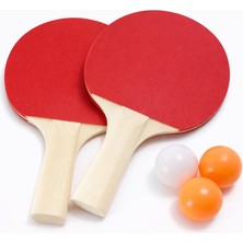 Akar Masa Tenisi Raket Seti 2 Raket 3 Top