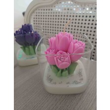Opulent Accessories Bardak Lale Mum, %100 Soyawax,hediyelik Mum, Doğum Gunu Anneler Gunu, Sevgililer Günü, Anneler Gunu ,8 Mart,kurumsal Hediyelik