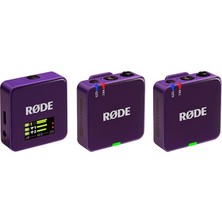 Misda Store Wireless Go (Gen 3) - Üçüncü Nesil, 32-Bit, Çift Vericili, Kayıt Özellikli Kablosuz Mikrofon Seti (Mor)