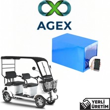 Agex Enerji Yuki Caretta Yk-61 72 Volt 30 Ah Lifepo4 Batarya-Akü