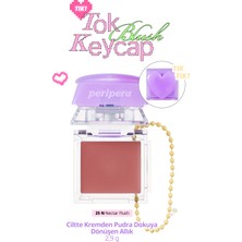Peripera Ciltte Kremden Pudra Dokuya Dönüşen Allık Perıpera Tok Blush Keycap (25 Nectar Flush)