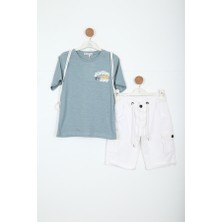 NASR GRUB Erkek Çocuk Alt Üst Şort Takım 8-14 Yaş 4147