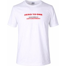 Trender 26YDT1000024  Erkek T-Shirt Zero To One O Yaka