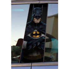 Misda Store Baskılı Araç Kapı Direk Kaplama Folyo Sticker 2'li (Sağ&sol)