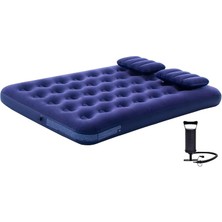 Misda Store Şişme Yatak - Çift Kişilik Tasarım, Şişirme Pompası Hediyeli, Ortopedik Yastıklı, Kolay Kurulum, Hafif ve Taşıması Kolay, Dayanıklı Kamp Ev Ofis Için Çift Kişilik Şişme Yatak Uyku Matı