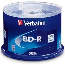 Misda Store 25 GB 6 x Blu-Ray Tek Katmanli Kaydedilebilir Disk Bd-R, 10 Disk Mili 97238 – 50PK Mil
