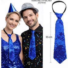 Sb Shopping Pul Payetli Işıltılı Parti Kravatı 33 cm