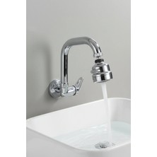 Esora 3 Fonksiyonlu Hareketli Başlıklı Duvardan Tek Su Mutfak - Banyo ve Lavabo Bataryası