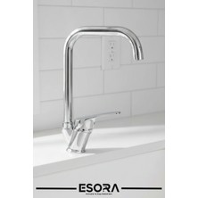 Esora L Boru Mutfak Eviye Musluğu Çeşmesi Bataryası