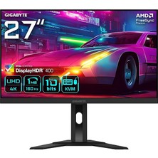 Misda Store M27UA 27" IPS Oyuncu Monitörü, 4K UHD (3840X2160), 160Hz, 1ms Mprt, Non-Glare, HDMI 2.1 & Displayport 1.4 (Dsc) & Usb-C, Displayhdr 400, Kvm, Dahili Hoparlör
