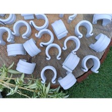 Misda Store Sera Klipsi 27 'lik 20 Adet Sera Naylonu Tutturucu Çakma Mandal Klips Sera Klipsleri Mandal Klips