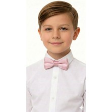 Sibel Günay Butik Çocuk Pembe Lastikli Papyon | 4–12 Yaş Ayarlanabilir | Özel Gün ve Bayram Aksesuarı