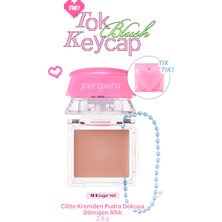 Peripera Ciltte Kremden Pudra Dokuya Dönüşen Allık Perıpera Tok Blush Keycap (12 Sugar Veil)