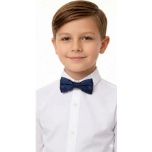Sibel Günay Butik 10 Adet Çocuk Lacivert Lastikli Papyon | 4–12 Yaş Ayarlanabilir | Özel Gün ve Bayram Aksesuarı