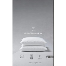 İz Home 2 Adet | All Day Silikon Yastık Seti | 750GR | Yumuşak Form | Vakum Press / Rollpack