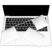 Misda Store MacBook Air 13.6 Inç Touchpad Trackpad Koruyucu Sticker Uyumlu M2 M3 M4 Mat Ultra Ince Çizilme Önleyici Gümüş