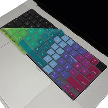 Misda Store MacBook Klavye Koruyucu Türkçe Q Uyumlu M1 M2 M3 M4 M5 Air 13.6 15.3 Pro 14 16 Silikon Dazzle Tasarım Us Ingilizce Klavyeyi Türkçeye Çeviren Ince Yıkanabilir Koruma Pembe Yeşil
