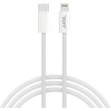 Misda Store Labs BL74 Örgülü 60W 1.2m Data ve Şarj Kablosu, Bükülmeye Dayanıklı, Hızlı Şarj (Type-C To Lightning)