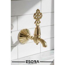 Esora Lüx Eskitme Osmanlı Musluk Batarya Çeşme Tek Su Çıkışlı