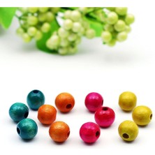 Misda Store Tahta Boncuk, Parti 50 Gr. (Turuncu)