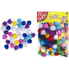 Misda Store Ponpon Simli 2 cm 100LÜ Karma 00112