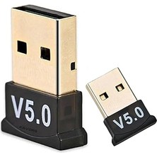 Misda Store Masaüstü Bilgisayar Bluetooth Adaptör V5.0 USB Dongle Bluetooth Aparatı Çevirici Dönüştürücü