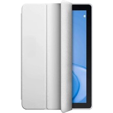 Misda Store Honor ile Uyumlu Pad X8 Zore Smart Cover Standlı 1-1 Kılıf Gri