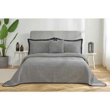 Özdilek Yatak Örtüsü Plaıd Krem/siyah Çift Kişilik