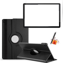 Misda Store Samsung Galaxy Tab A9 Plus SM-X210 Dönebilen Standlı Renkli Kılıf + A9 Plus Ekran Koruyucu + Tablet Kalemi Üçlü Set