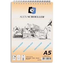 Misda Store Schoeller A.ESK.BLK.090.05 Sipralli .eskiz BLOK.90GR.A5 60 Ypr.dik ALX-821