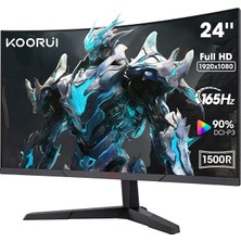 Misda Store 24E6CA 23.6" Monitör, Monitörü, Monitörler ile Yüksek Hızlı Oyun Deneyimi, 180Hz Yenileme Hızı, 1500R Kavisli Ekran ve Ergonomik Tasarım