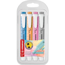 Misda Store Swing Cool Pastel - Fosforlu Kalem - 4'lü Paket - Çeşitli Renkler