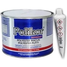Leaf Shop Marketim Bantmarketim-Polikor Polyester (Çelik) Macun 400GR Piyasanın En Iyisi Polikor
