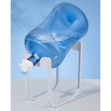 Leaf Shop Damacana Musluk Başlığı ve Metal Ayak Stand Seti, Pratik Su Alma Aparatı, Paslanmaz Metal Stand, Her Boy Damacanaya Uyumlu, Kolay Montajlı, Ev ve Ofis Için