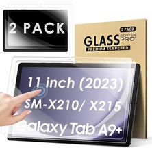 Misda Store 2 Adet Tam Ekran Koruyucu Folyo Samsung Galaxy Tab A9 Plus 11 Inç 2023 Için Ekran Koruyucu 9h Sertlik Çizilmez Kabarcık Önleyici Folyo Cam Galaxy Tab A9+ Plus SM-X210/X216/X218 Için
