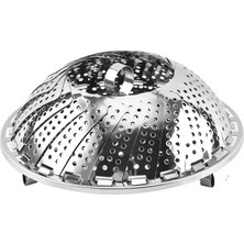 Leaf Shop Buharda Pişirme Aparatı, Metal Buharda Pişirici, Katlanabilen Buharda Pişirme Aleti