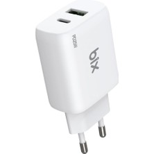 Leaf Shop ZH-2U41T 25W Pd 3.0 Type-C & Usb-A Çift Bağlantı Noktalı Hızlı Şarj Adaptörü, Huawei, iPhone 15/14/13/12/pro Max, iPad Air/pro ve Daha Fazlası ile Uyumlu