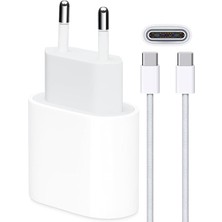 Misda Store 35W Usb-C iPhone 17/16/15/ Pro/max/plus Pd Güç Adaptörü ve Kablo Set Gan Tech (Şarj Isısını Azaltır) Type-C Hızlı Şarj Cihazı Samsung - Xiaomi Uyumlu & iPad & Macbook