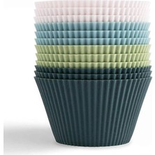 Leaf Shop Home Muffin Pişirme Kalıbı 12 Adet Silikon Kek Kalıbı Cupcake Çikolata ve Sade Kek (12 Adet)