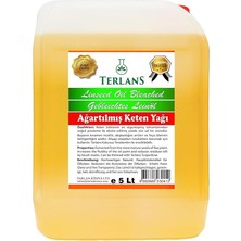 Leaf Shop Keten Yağı Ahşap Koruyucu Resim Yağı 5 Litre Linseed Oil