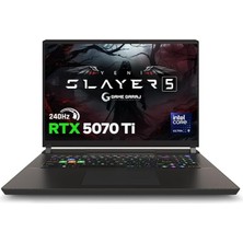 Leaf Shop Garaj Slayer5 9XL-5070TI C3 Intel Ultra 9 275HX 64GB Ram 2tb SSD RTX5070TI 17" 240Hz Qhd+ Freedos Gaming Laptop