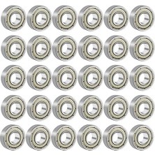 Leaf Shop Magnet 608ZZ Rulman - Metal Mühürlü, 30 Adet, Çok Amaçlı Bilye Rulman - 8X22X7 Ölçülerinde