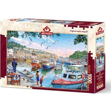 Leaf Shop Puzzle Limandaki Küçük Balıkçılar 1000 Parça Puzzle