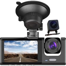 Leaf Shop 1s WIFI/1920P FHD/170° Ultra Geniş Açı/gece Görüşü ve G-Sensörü/ 3 Kameralı Araç Kamerası (2025)