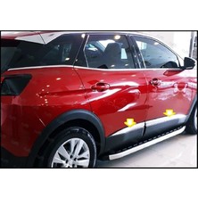 Leaf Shop Oto Aksesuar Peugeot 3008 Uyumlu Krom Yan Kapı Çıtası 4 Kapı 2016 ve Üzeri P.çelik